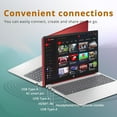 thumbnail image 5 of HP 15.6'' Business Laptop, HD Display, Intel Pentium N200 Processor, 16GB RAM, 128GB SSD, Intel UHD Graphics, Full Size Keyboard, WiFi, Bluetooth, Windows 11, Scarlet Red, 32GB Hotface USB Card, 5 of 7