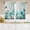 Teal, variant on Teal Floral Kitchen Curtains 27.5W x 39L Inch Small Mini Turquoise Aqua Flower Rustic Country White Daisy Butterfly Rod Pocket Short Tiers for Cafe Window Drapes Treatment Fabric 2 Panels