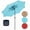 Lake Blue-1, variant on Gianna 10ft Solar Polyester 32 LED Lighted Patio Umbrella with Tilt Adjustment and UV-Resistant Fabric,Lake Blue-1