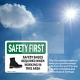 thumbnail image 6 of (2 Pack) Safety Shoes Required When Working With Symbol OSHA Safety First Sign, 6 of 7