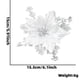 thumbnail image 4 of Flores artificiales de Navidad de 16 cm, decoración de árbol de Navidad, colgante de flores, decoración de árbol de Navidad, flores artificiales, estilo elegante, alta calidad, para, 4 of 8