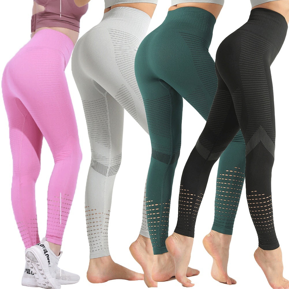 Yoga Pants Fitness Leggings Sports Elastic Breathable Female Tights ...