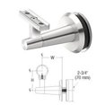 thumbnail image 3 of CRL Blumcraft WBNSCPS Pacific Series Polished Stainless Glass Mounted Hand Rail Bracket, 3 of 3