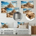 thumbnail image 4 of Designart "Caslte in Dune Beach II" Coastal Beach Sand Metal Wall Art, 4 of 5