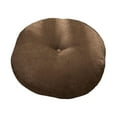 thumbnail image 3 of Baoblaze Round Floor Pillow Floor Cushion Pad for Yoga Sofa Bed Floor Seating Bedroom Brown, 3 of 8
