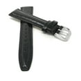 thumbnail image 3 of Bandini Extra Long (XL) 16mm Womens Italian Leather Watch Band Strap - Black - Semi-Glossy - Classic, 3 of 6