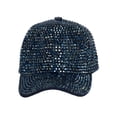 thumbnail image 1 of Top Headwear Women's Full Sparkle Rhinestone Gem Bling Baseball Cap - Navy, 1 of 2
