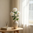 thumbnail image 5 of Ouuluon Lifelike Four-Headed Faux Silk Bouquet, 32 inch Floral for Wedding Home High-End Decor, 5 of 6