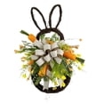 thumbnail image 4 of Easter Rabbit Wreath Decor Craft Garland Decorations Bunny Shape Wall Hanging Sign for Front Door Wedding decor Party Indoor Hanging, 4 of 8