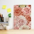 thumbnail image 6 of Roses Pink Acrylic Clipboards 12 x 9 Inch A4 Size with Low Profile Clip Hanging Clipboard for Classroom School Office, 6 of 8
