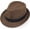 Coffee, variant on 1920s Party Accessories Fedora Hats for Men Women Short Brim Unisex