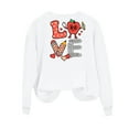 thumbnail image 7 of Itsame Long Sleeve T-Shirts Women's Valentine's Sweatshirt Loose Crew Neck Tops White Size S, 7 of 7
