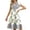 #289-Blue, variant on Warop Womens Summer Boho Floral Print Midi Dress V-Neck Ruffle Sleeve A Line Casual Beach Dress