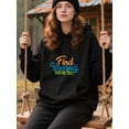 thumbnail image 2 of Classic Motivational Quote Hoodie for Men and Women, Unisex Pullover Hooded Sweatshirt, Comfortable Cotton Poly Blend, Inspirational Everyday Casual Outfit, 2 of 5