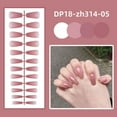 thumbnail image 5 of 24Pcs Nail Tips Full Cover Wearable Bright Press-on Nails Solid Color Fake Nails Detachable Short Trapezoid False Nails DP18-ZH431-14, 5 of 8