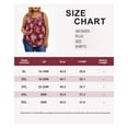 thumbnail image 3 of TIYOMI Plus Size Red Floral Tank Tops For Women Pleated Sleeveless Shirts Summer Flower Tunic Tank Tops Ruffle Blouses Crewneck Flowy Tees Loose Fit Camisoles XL 14W 16W, 3 of 3