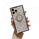 thumbnail image 1 of XYC Square Cover TPU Luxury lattice Flower Design Case Compatible with iPhone 13 Pro Max 6.7" Shockproof Protective Heavy Duty White Case, 1 of 2