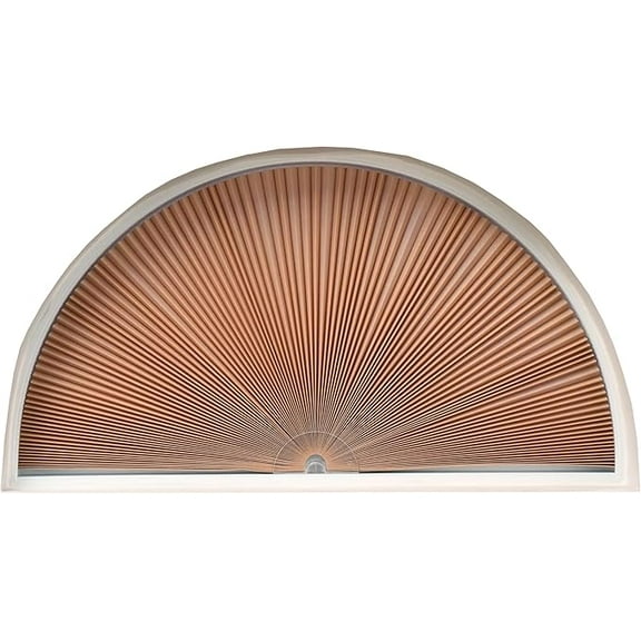 Redi Shade No Tools Original Arch Light Filtering Cellular Fabric Shade Natural, 72" W x 36" L