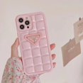 thumbnail image 1 of Funda Suave A Cuadros Rosa De Moda Para iPhone14 pro max 11 14 Plus 12 13 xr xs Gao Jiahui unisex, 1 of 1