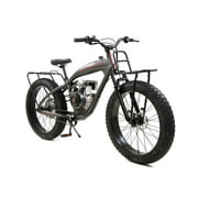 Phatmoto All Terrain Fat Tire 2021 - 79 cc Motorized Bicycle (Matte Graphite)