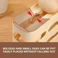 thumbnail image 6 of Teissuly 4 Tiers Eggs For Fridge Auto Rolling Fridge Eggs Organizer Space-Saving Eggs Dispenser 30 Eggs Fridge Eggs Rack Large Capacity Eggs Dispenser, 6 of 9