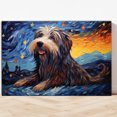 thumbnail image 4 of Pyrenean Shepherd Dog Canvas Van Gogh Starry Night Wall Art Gifts Canvas Wall Art Frame Music Artist Customized Canvas Framed Photo Art Work For The Bedroom(Gifts For Dog Lover ), 4 of 6