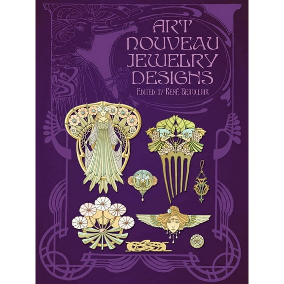 Dover Pictorial Archive: Art Nouveau Jewelry Designs (Paperback)