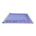 thumbnail image 2 of Ahgly Company Machine Washable Indoor Rectangle Abstract Blue Modern Area Rugs, 2' x 4', 2 of 4