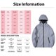 thumbnail image 3 of SCZ Mujeres Y Hombres Moda Reflectante Abrigo Casual Doble Capa Gabardina, 3 of 5