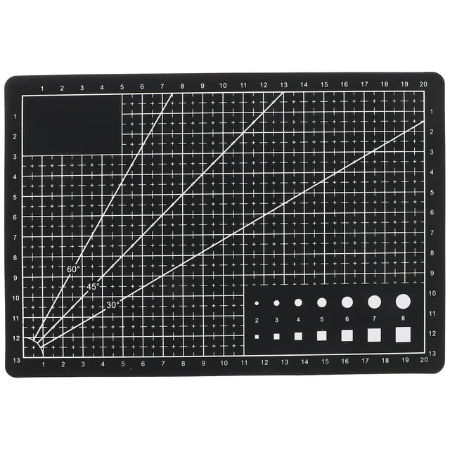 Shisuyan Cutting Mat Pvc Black For Crafting Enthusiasts Home Use 1Pcs 8.7X5.9X0.1In