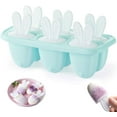thumbnail image 1 of Juego de 6 moldes para helado JM mini molde para helado palito helado de agua azul, 1 of 5