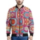 thumbnail image 3 of Chaqueta con estampado 3D bohemio retro para hombre, sudaderas étnicas coloridas con flores, abrigos con cremallera y mangas largas para primavera y otoño, 3 of 4