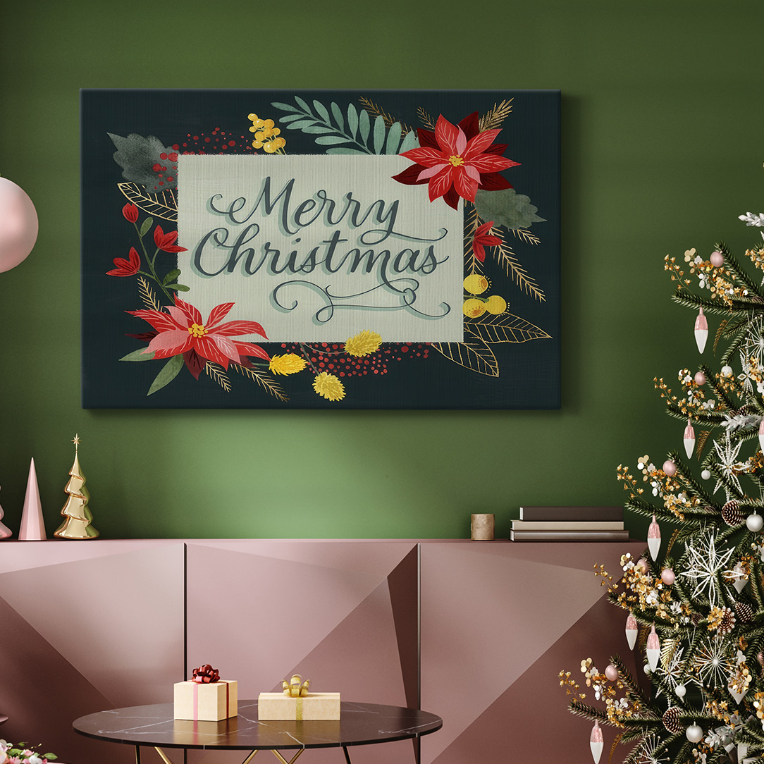 Bright Christmas Night I- Gallery Wrapped Canvas