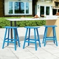 thumbnail image 2 of Costaelm 29" Poly Outdoor Patio Bar Stool (Set of 3), Pacific Blue, 2 of 6
