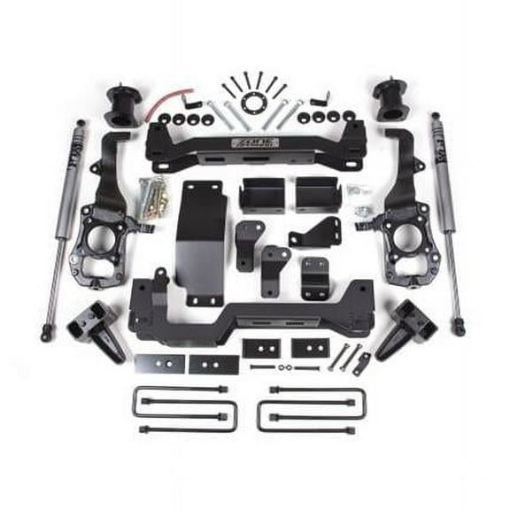 Zone Offroad 6 in. Front 5 in. Rear Suspension Lift System with Fox Shocks for 2021 Ford F150