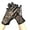 Black, variant on Unisex Wrist Length Full Finger Sequin Solid Color 80s Sparkling Glitter Party Short Gloves