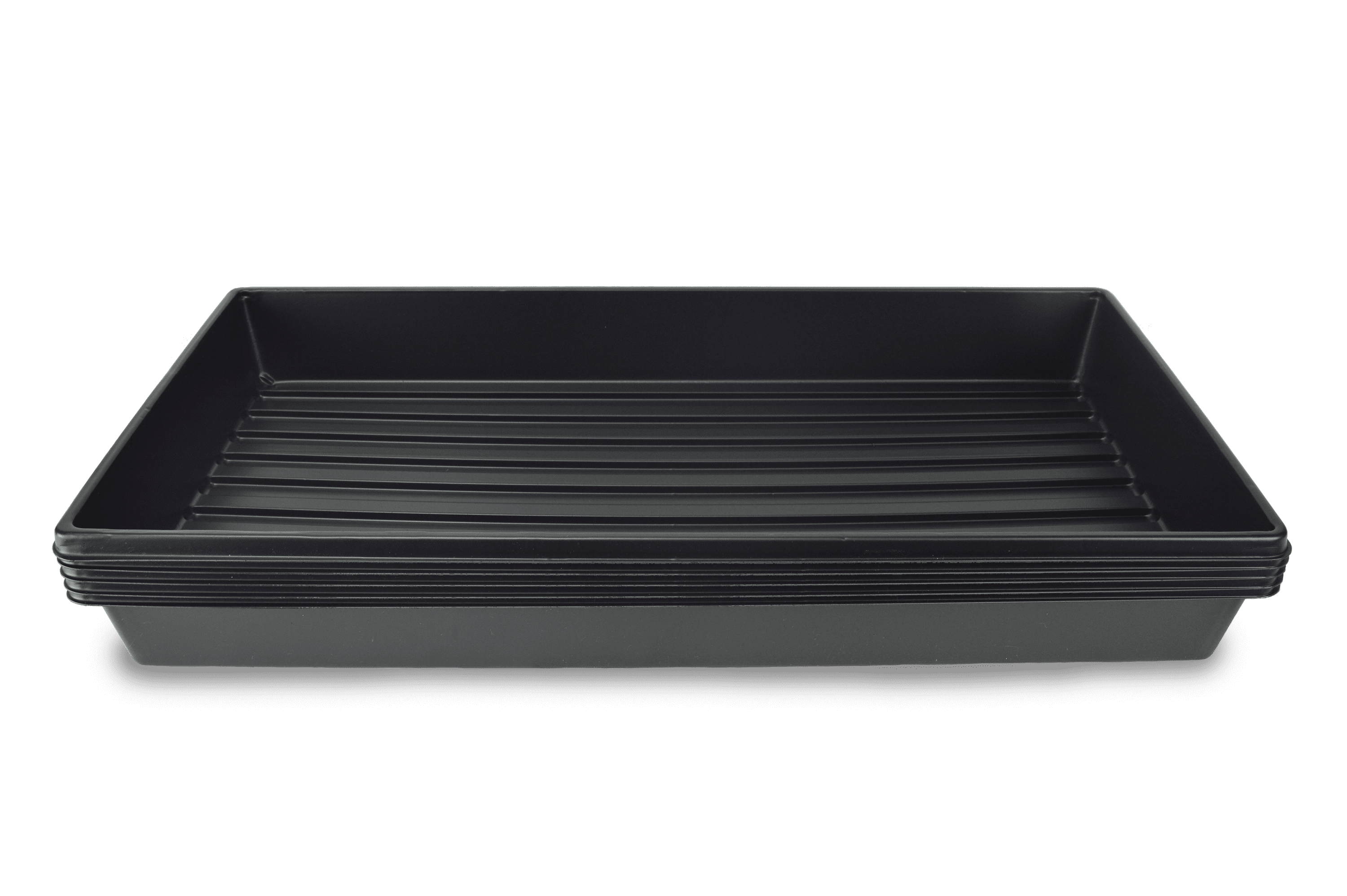 Landmark Plastic 5 Pack of Black Plant Growing Trays (No Drain Holes ...