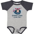 thumbnail image 3 of Inktastic Grammy and Papa Love Me Boys Baby Bodysuit, 3 of 5