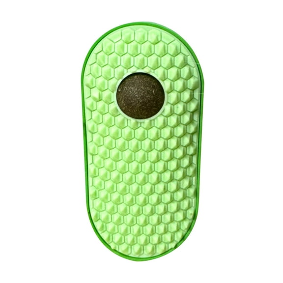 Cat Self Groomer, Wall Corner Scratcher With Catnip, Soft Brushes, Self Grooming Brush Wall Corner Massager Combs for Long Short Fur Kitten Indoor Cats (Green)