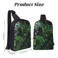 thumbnail image 3 of Rocae Lush Foliage Green Plant for Lightweight Chest Bag Dual Pocket, Waterproof Crossbody Sling Bag for Men and Women, 3 of 8