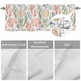 thumbnail image 5 of Curtain Valance for Windows, Summer Ocean Blue Pink Coral Kitchen Valances Rod Pocket Short Curtains, Abstract Starfish Seagrass Window Valance for Bedroom Bathroom Living room 56x16in, 5 of 9
