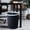 R, variant on Upgraded Striped Trash Can For Home Use Without Lid With Bag Retainer Ring Waste Bin For Kitchen Bathroom Bedroom Office Living Room 3 Gallon Plastic Garbage Bin T