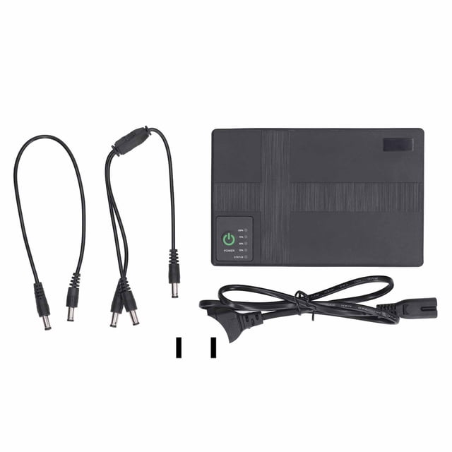 Batería de respaldo UPS de 10 400 mAh, 5 V, 9 V, 12 V, 2 A, POE, 15 V, 24 V, 1 A de salida, sistema de alimentación ininterrumpida, enchufe estadounidense de 85 a 265 V