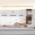 thumbnail image 6 of Madevos 10 inch Queen Mattress in a Box,Breathable Memory Foam & Individual Pocket Spring Hybrid Mattress,Medium Support,White, 6 of 13