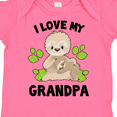 thumbnail image 4 of Inktastic Cute Sloth I Love My Grandpa with Green Leaves Boys or Girls Baby Bodysuit, 4 of 5