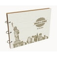 thumbnail image 7 of Darling Souvenir Personalized Engraved Laser Cut Wedding Guest Book Wooden Cover Sign-in Book Registry Guestbook Scrapbook-2L, 7 of 7