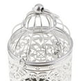 thumbnail image 1 of facefd Electroplated Metal Birdcage Shape Tea Light Candle Holder B-Silver, 1 of 8