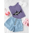 thumbnail image 3 of "Sister" Shark Silhouette Toddler T-Shirt,  3 Toddler, 3 of 4
