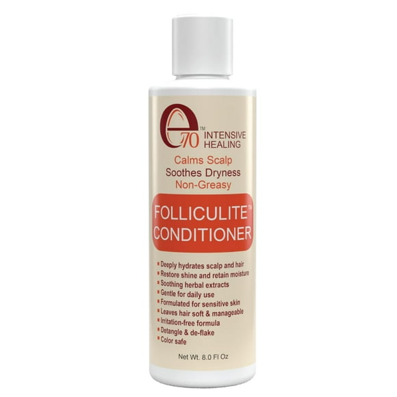 Acondicionador capilar para tratamiento de foliculitis e70 | Hidrata la piel sensible, picazón en el cuero cabelludo seco y reparación del cabello dañado | Extractos de hierbas para un cabello suave y