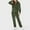 Army Green, variant on Women's Wool Long Sleeve Pajamas Casual Solid Color Zipper Loose Hooded Jumpsuit Pajamas Casual Winter Warm Rompe Cute 1 Piece Suit On Sleepwear Jackets for Women with Zipper Womens Jacket Lightweight